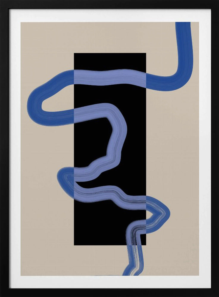 Blauwe padstroom | Poster