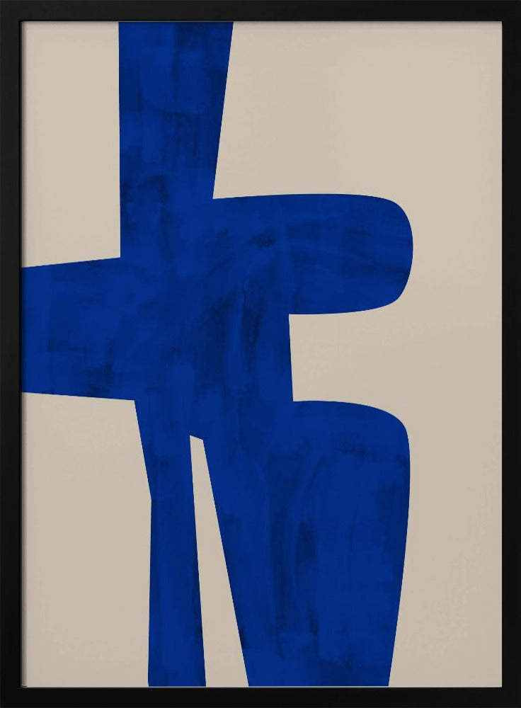 Blauwe Harmonie Vorm | Poster