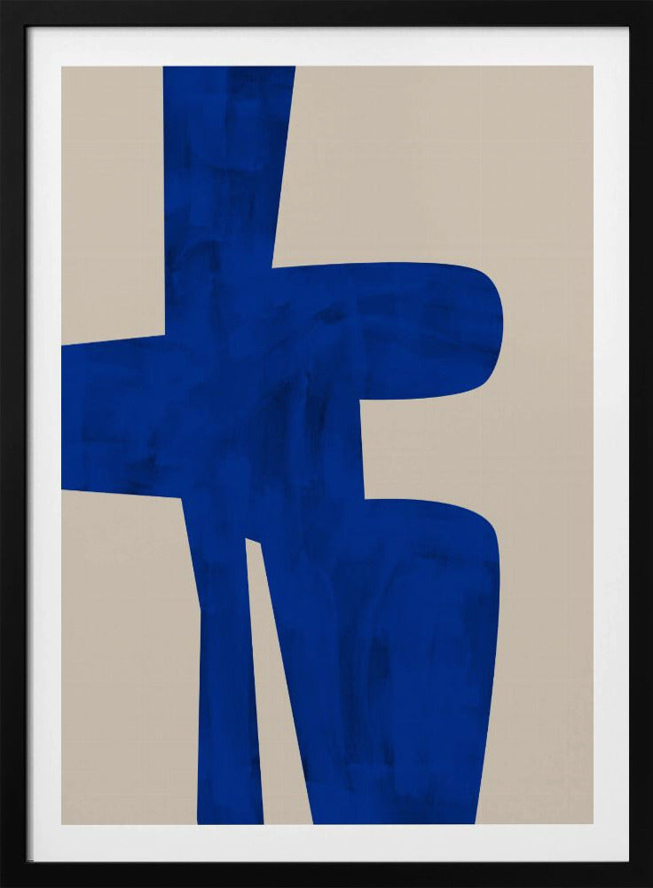 Blauwe Harmonie Vorm | Poster