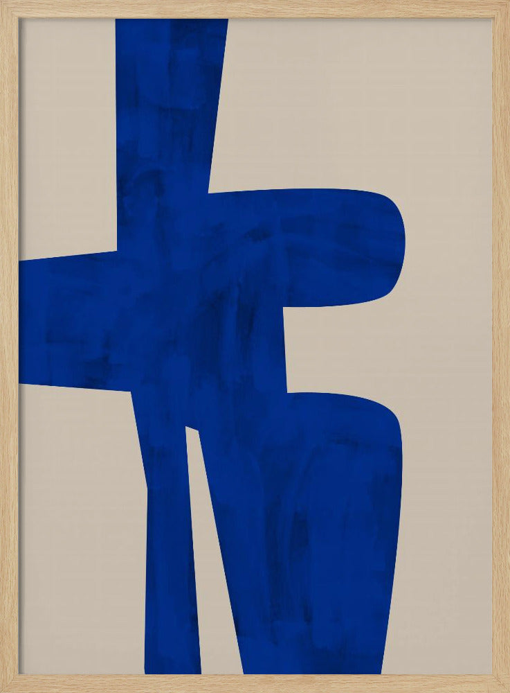 Blauwe Harmonie Vorm | Poster