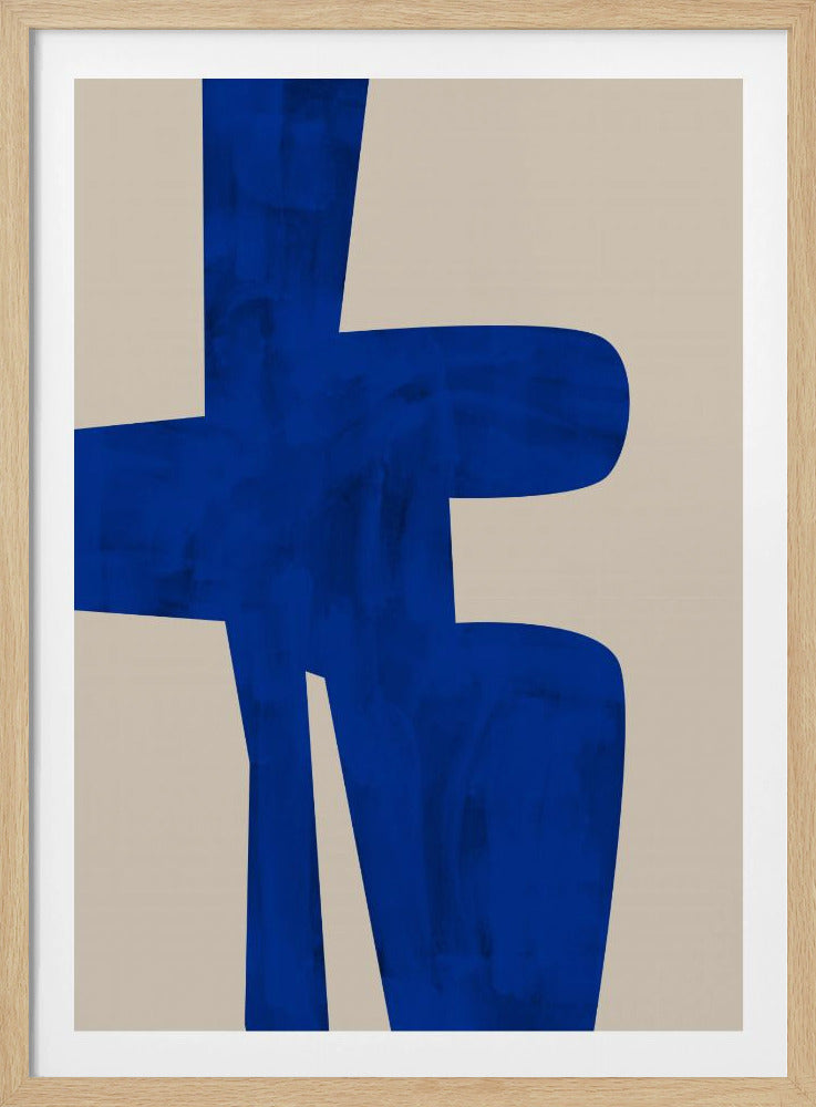 Blauwe Harmonie Vorm | Poster