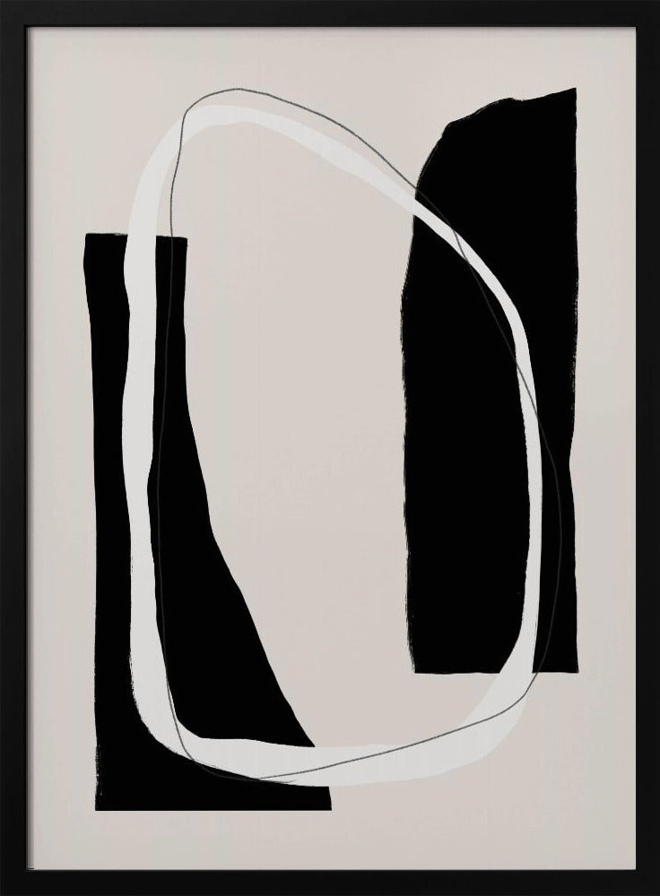 Monochrome Geometric Shapes | Poster