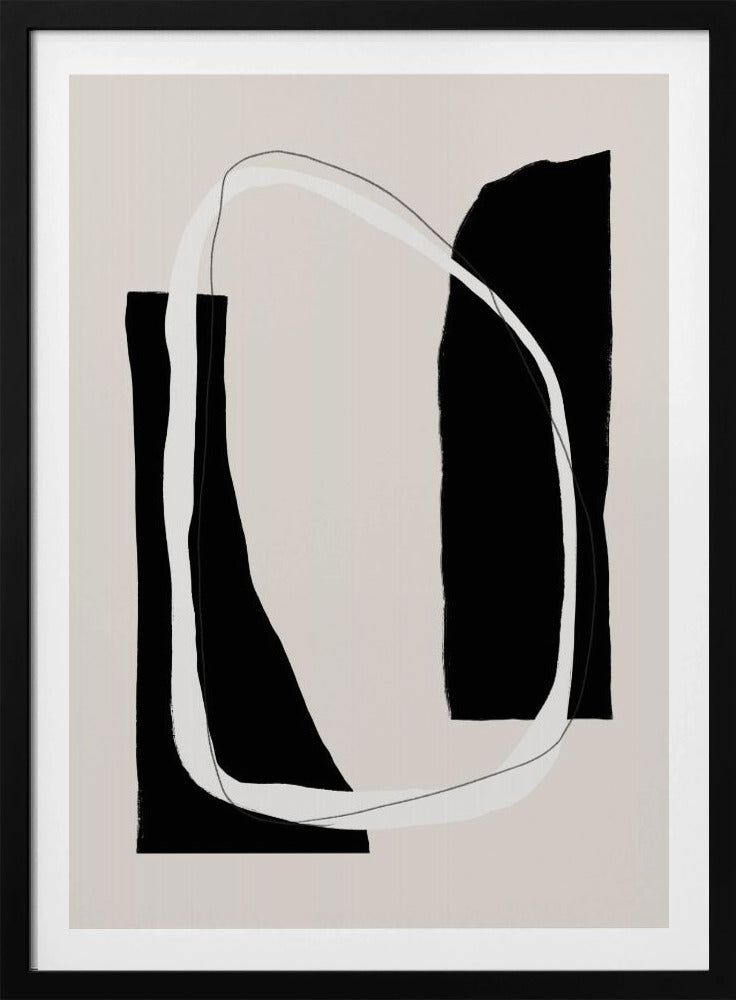 Monochrome Geometric Shapes | Poster