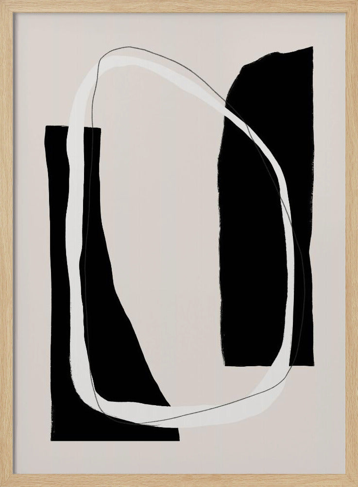 Monochrome Geometric Shapes | Poster