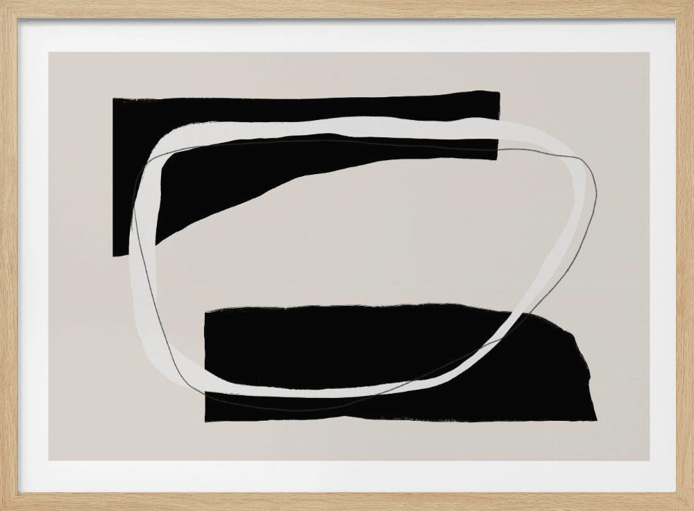 Monochrome stroom | Poster