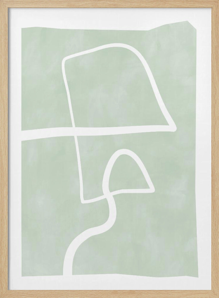 Zachte bochten doolhof | Poster