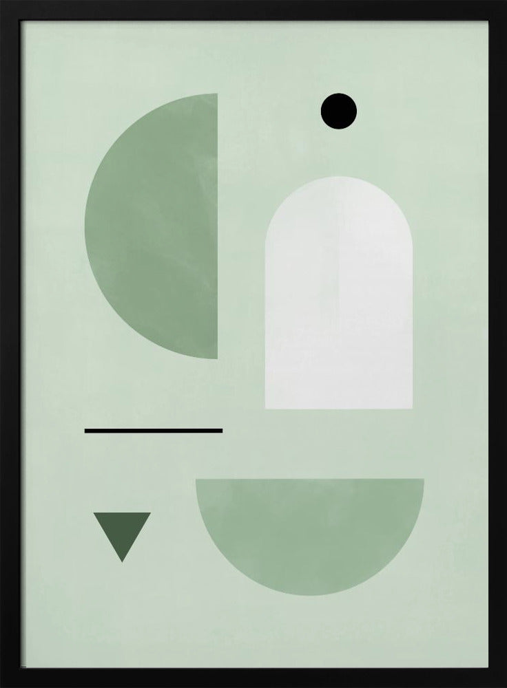 Rustgevend pastelkleurenpalet | Poster