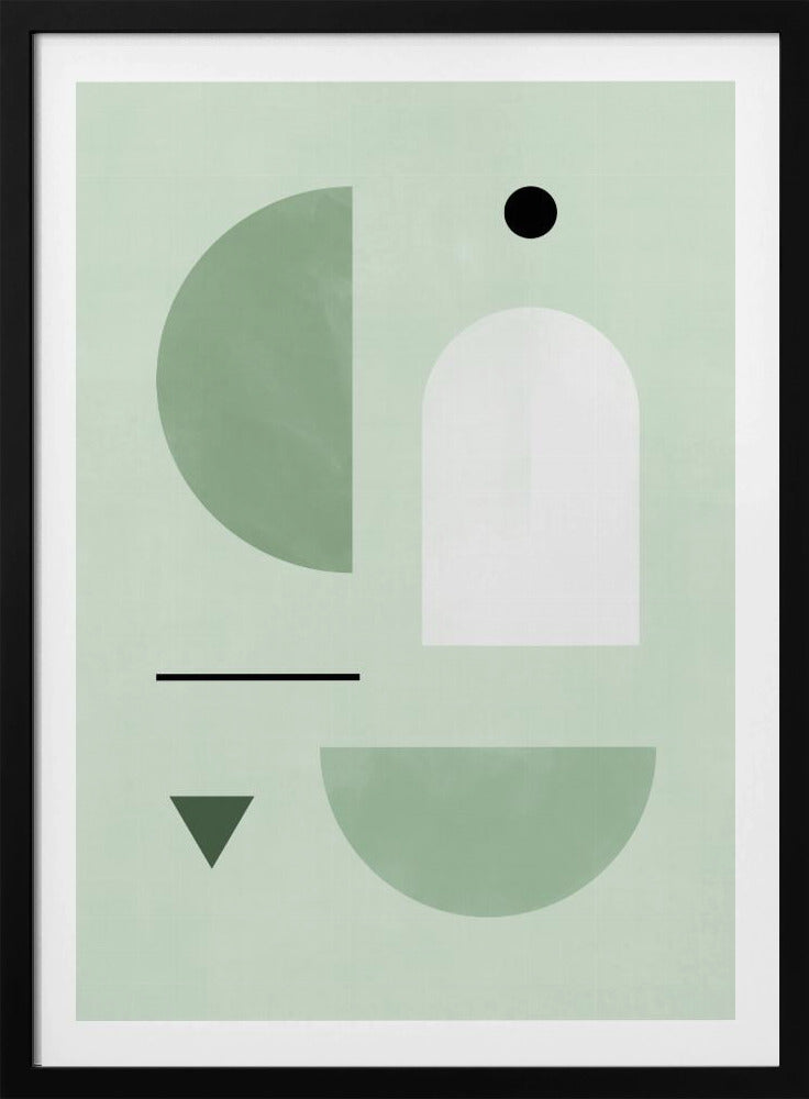 Rustgevend pastelkleurenpalet | Poster