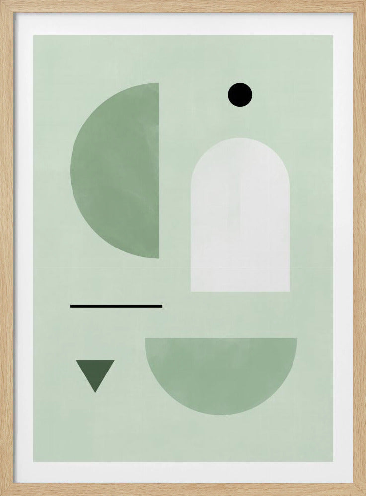Rustgevend pastelkleurenpalet | Poster