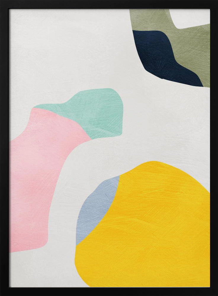 Pastel Minimal shapes | Poster