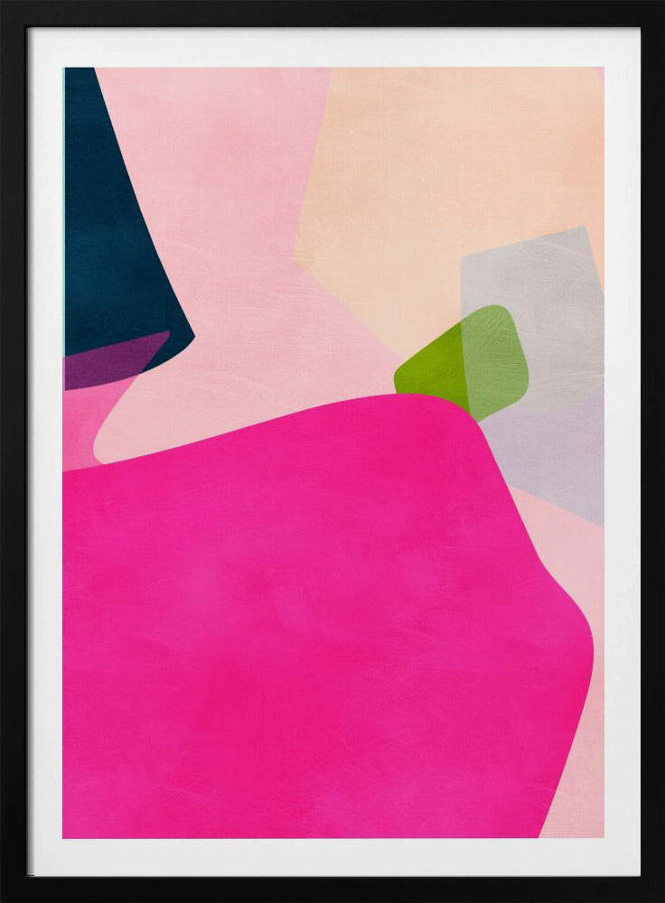 Pink pastel shape | Poster
