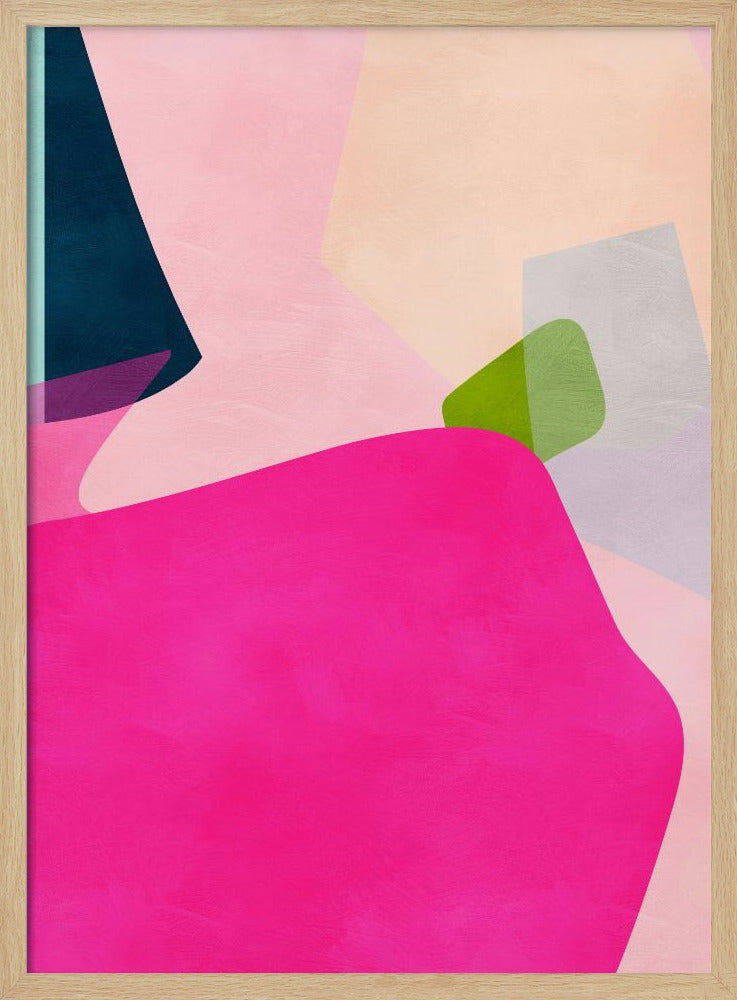 Pink pastel shape | Poster