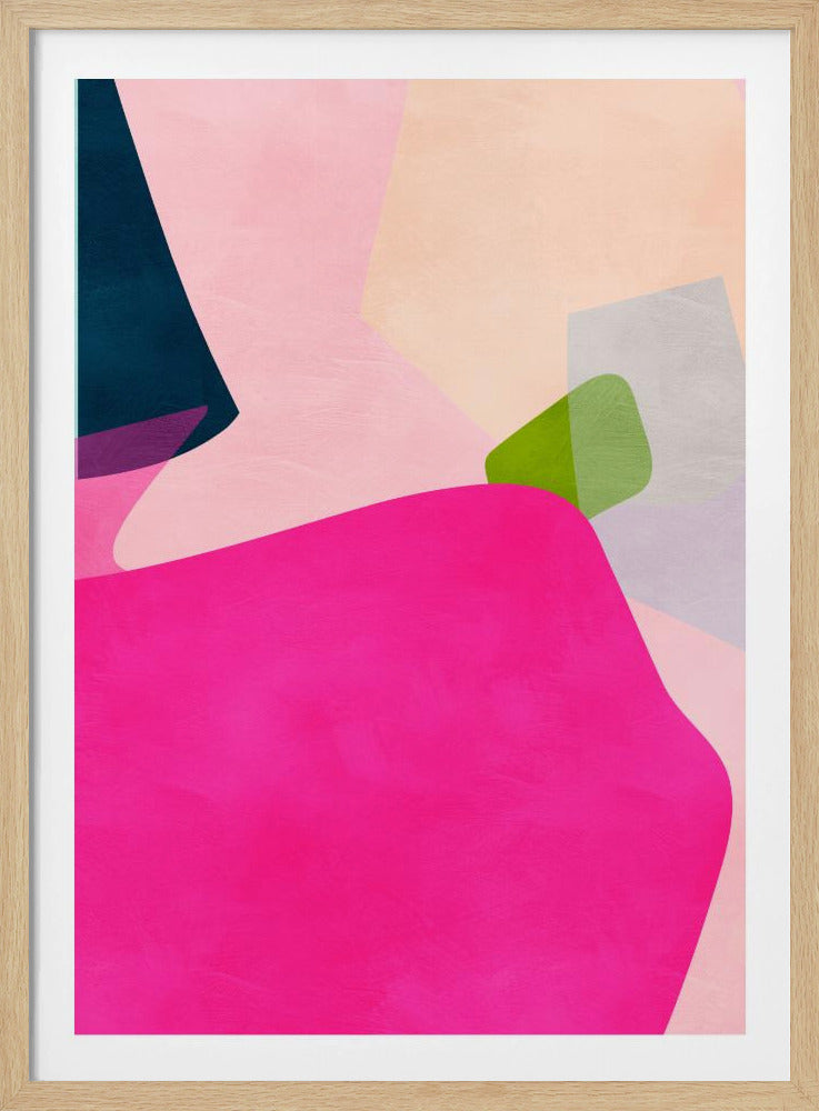 Pink pastel shape | Poster