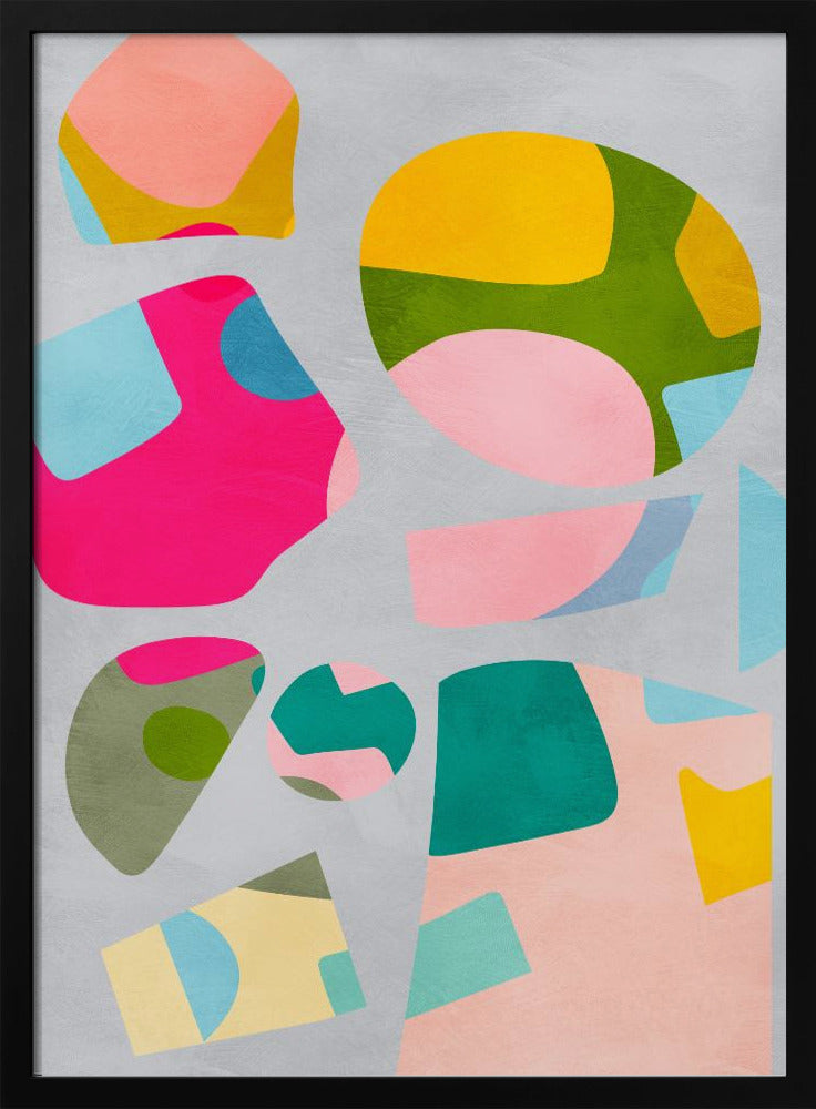 Minimal cutout colorful | Poster