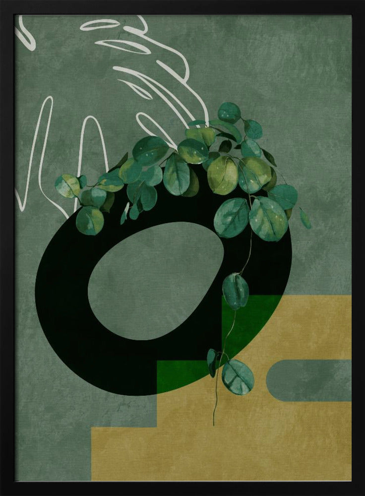 Bladeren Meer 4 Groen | Poster