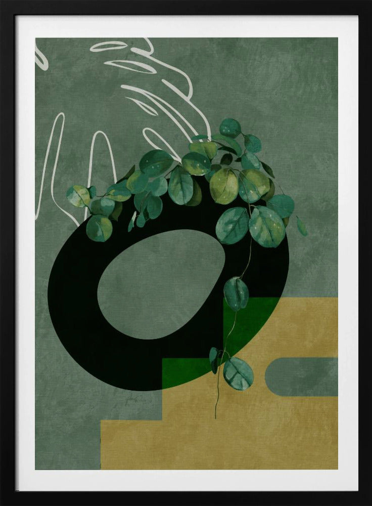 Bladeren Meer 4 Groen | Poster