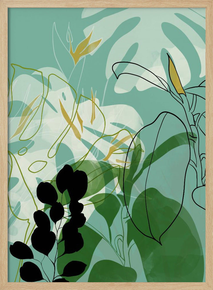 Bladerenlijn Boho2 | Poster