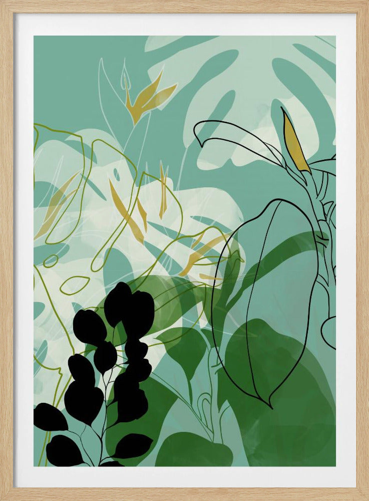 Bladerenlijn Boho2 | Poster