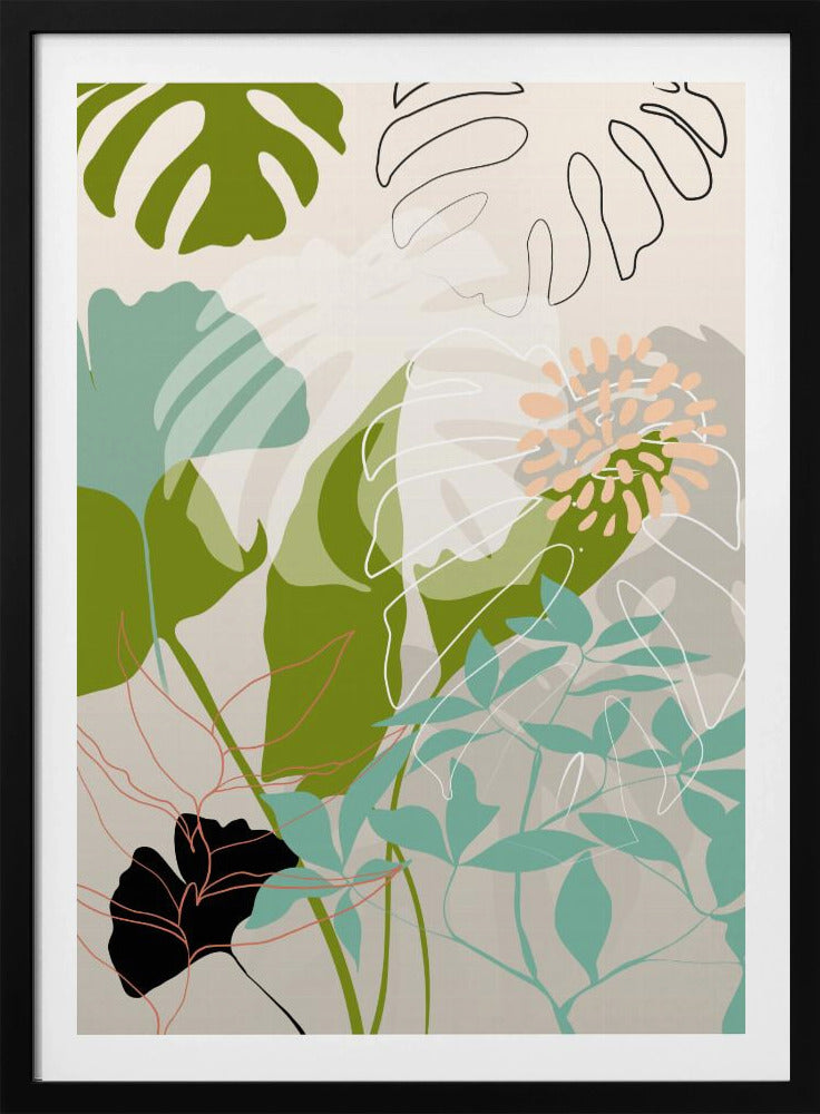 Bladerenlijn Boho3 Kopie | Poster