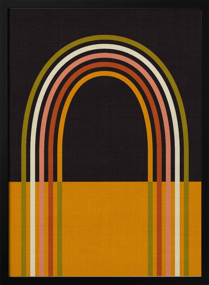 Geo Shapes Herfst 21 Regenboogboog | Poster