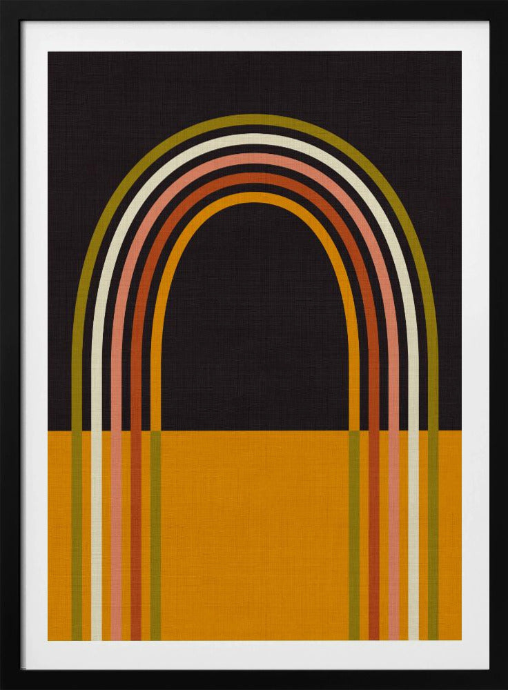 Geo Shapes Herfst 21 Regenboogboog | Poster
