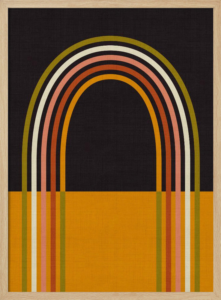 Geo Shapes Herfst 21 Regenboogboog | Poster
