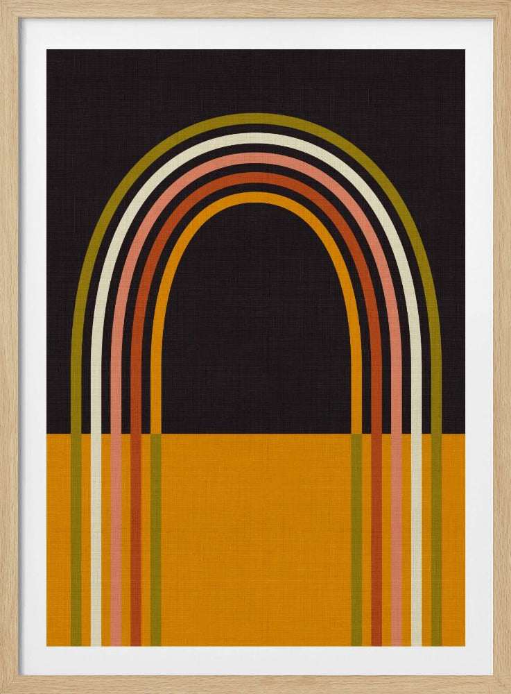Geo Shapes Herfst 21 Regenboogboog | Poster