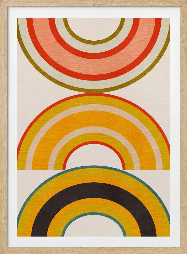 Regenboog Zonnen 6 | Poster