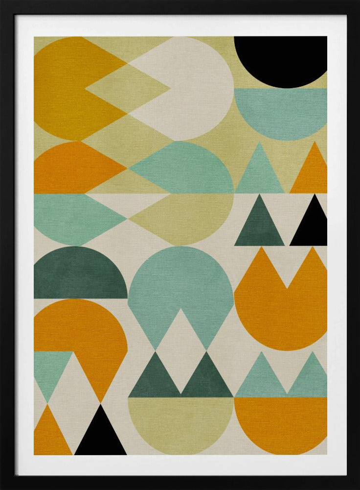 Regenboog Plus Vormen5 | Poster