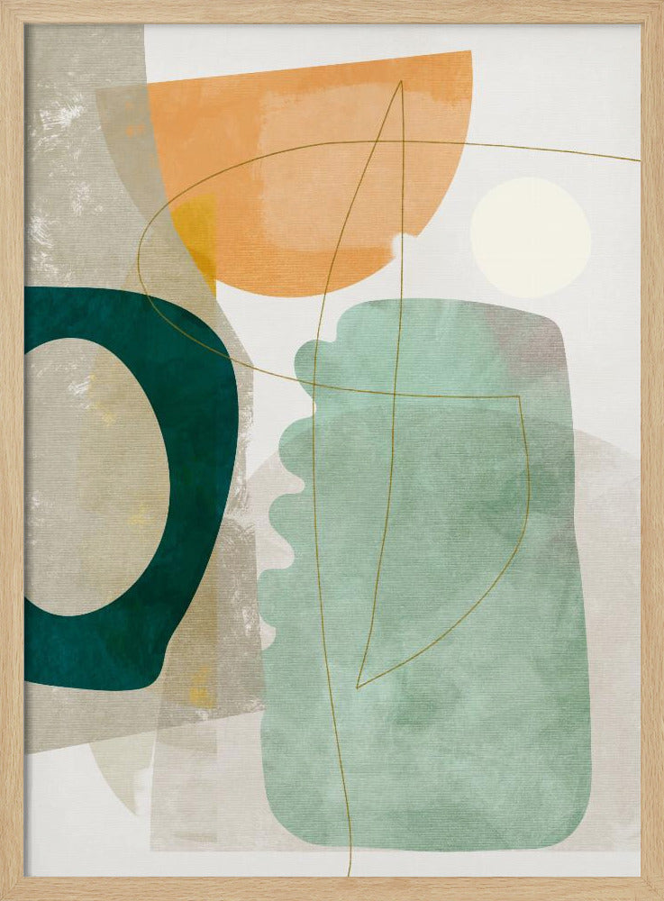 Natuurvriendelijke Terracotta 2 Aquarel Kopie | Poster
