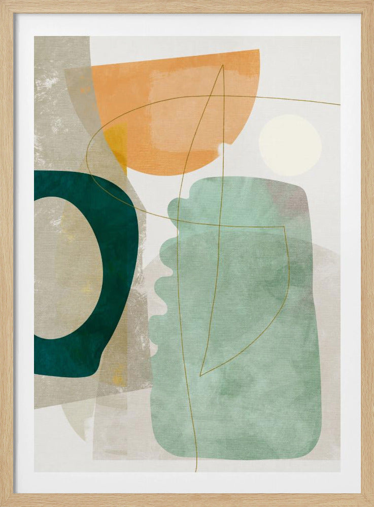 Natuurvriendelijke Terracotta 2 Aquarel Kopie | Poster