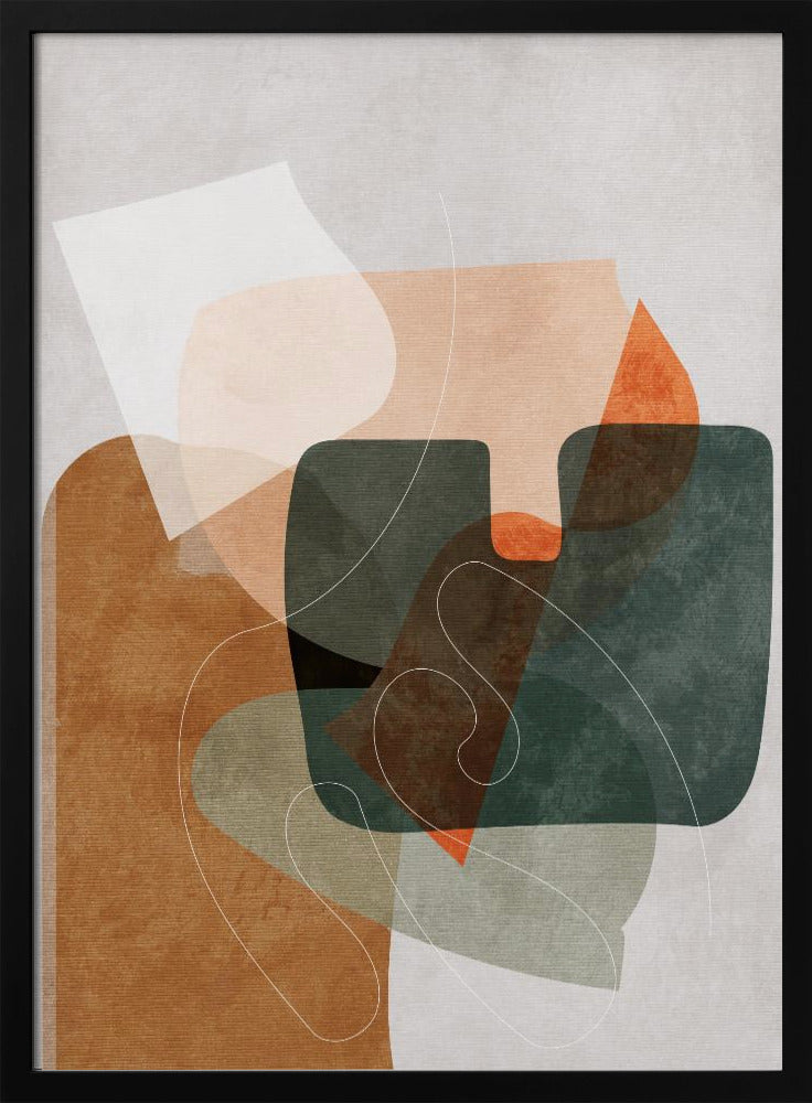 Natuurvriendelijke Terracotta 4 Aquarel Kopie | Poster