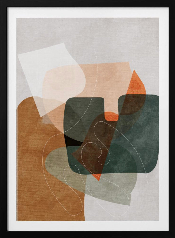 Natuurvriendelijke Terracotta 4 Aquarel Kopie | Poster