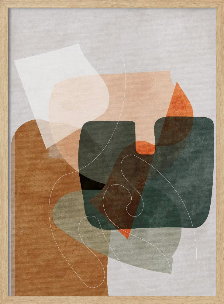Natuurvriendelijke Terracotta 4 Aquarel Kopie | Poster