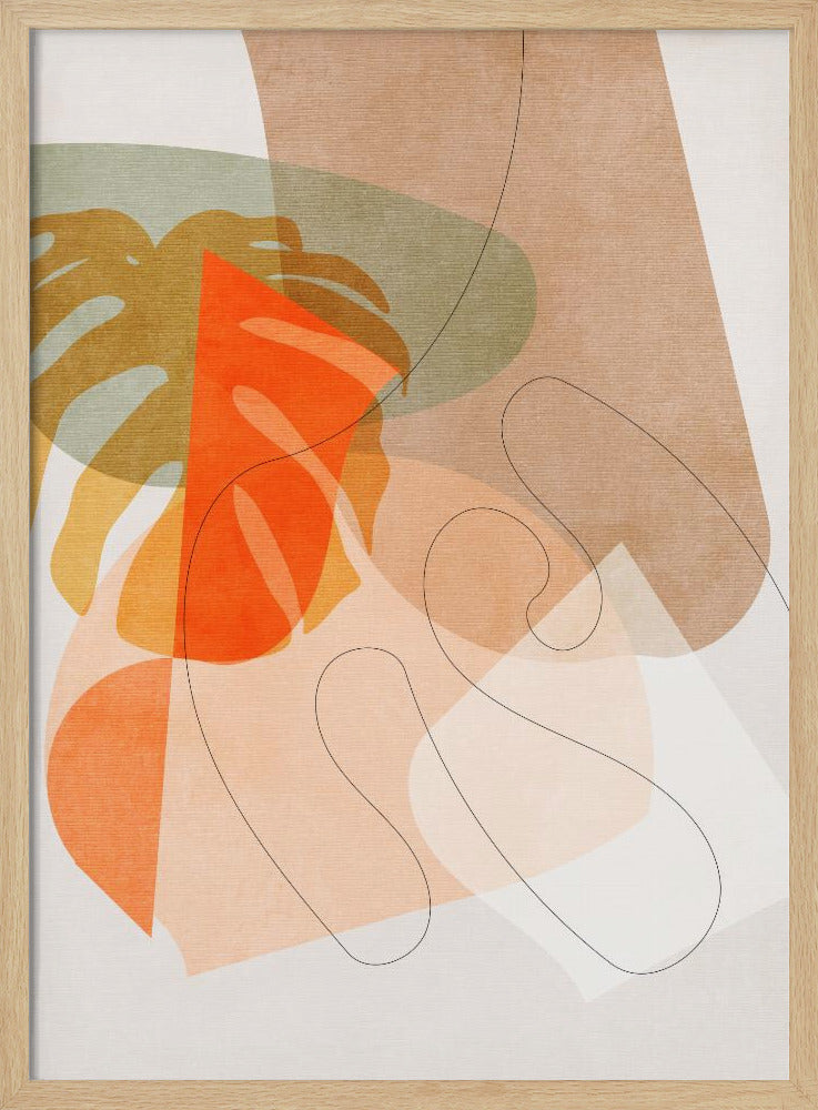 Natuurvriendelijke Terracotta 6 Aquarel Kopie | Poster