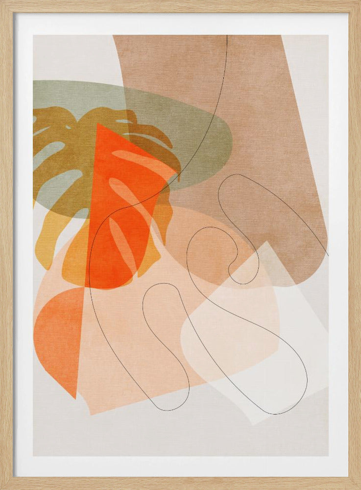 Natuurvriendelijke Terracotta 6 Aquarel Kopie | Poster