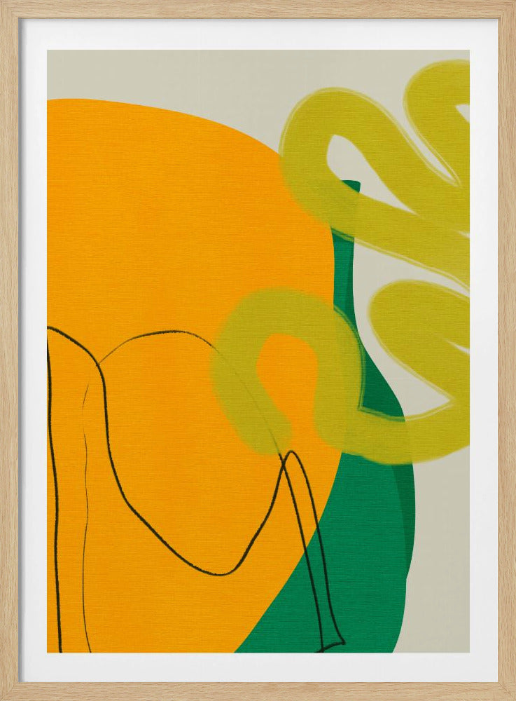 Geschilderde lijnen 10 kopieën | Poster