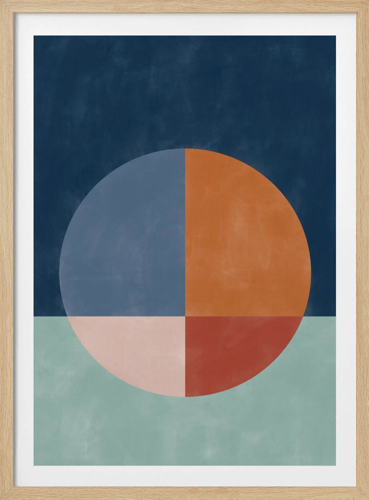 Een grote gesegmenteerde cirkel | Poster