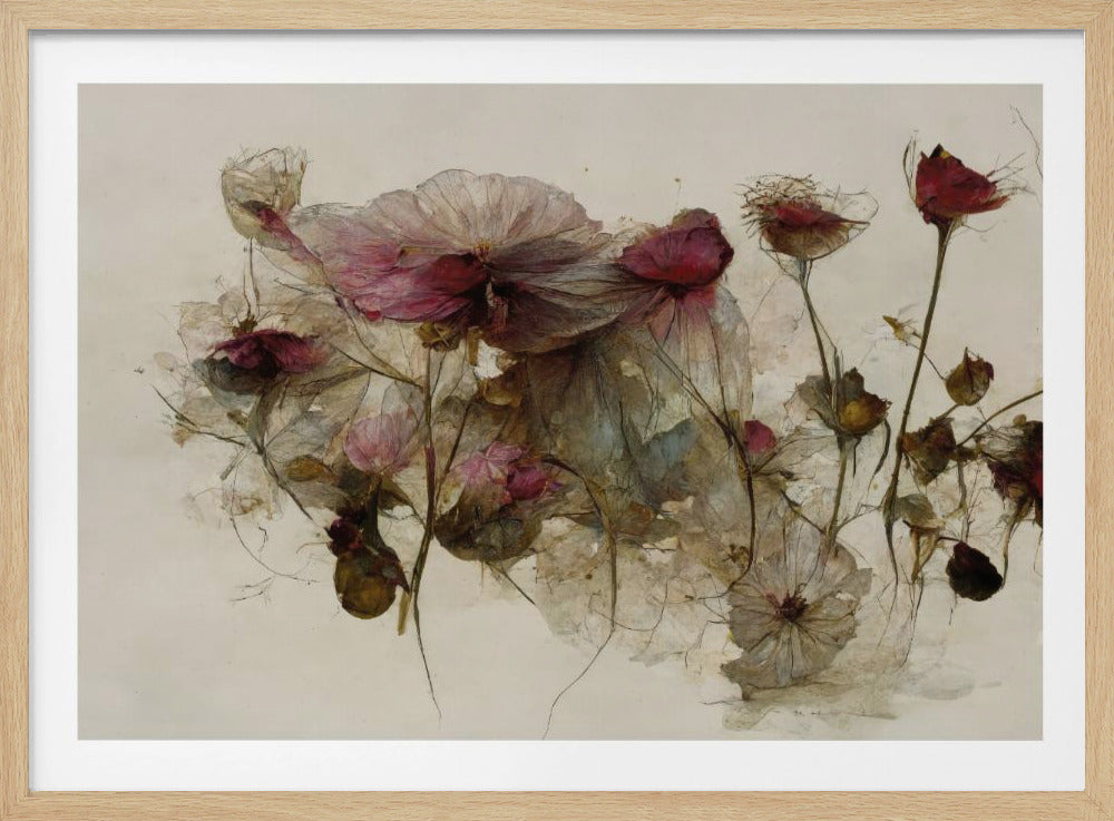 Delicate Bloemblaadjesdans | Poster