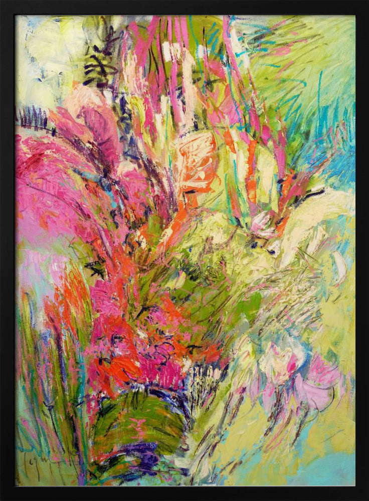 Expressionistisch kleurrijk abstract | Poster