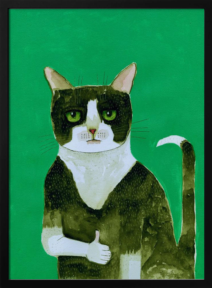 Tuxedo Cat Duimen Omhoog | Poster