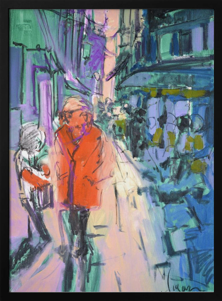 Levendige Straatwandeling | Poster