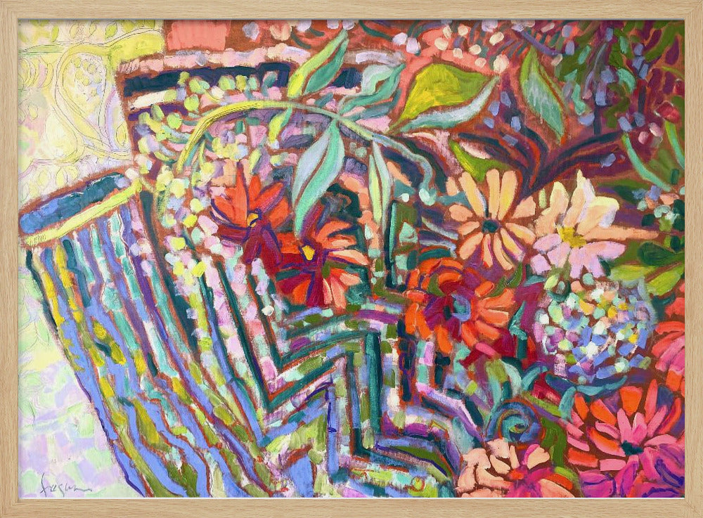 Slingerend tuinpad | Poster