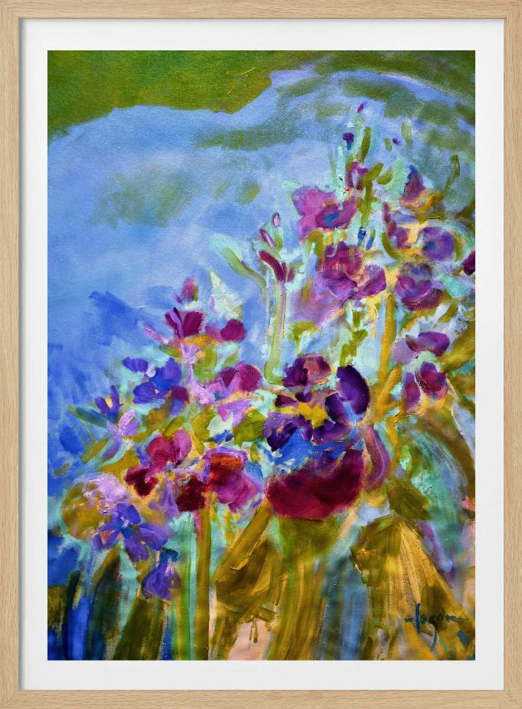 Levendige kleuren en delicate bloemblaadjes | Poster