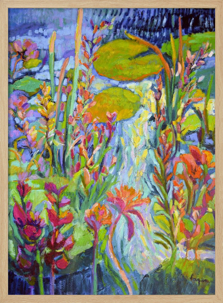 Levendig tuinpad | Poster