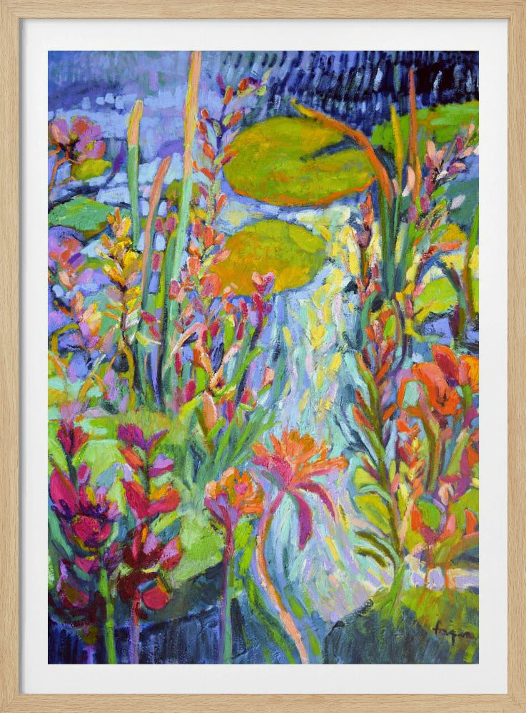 Levendig tuinpad | Poster