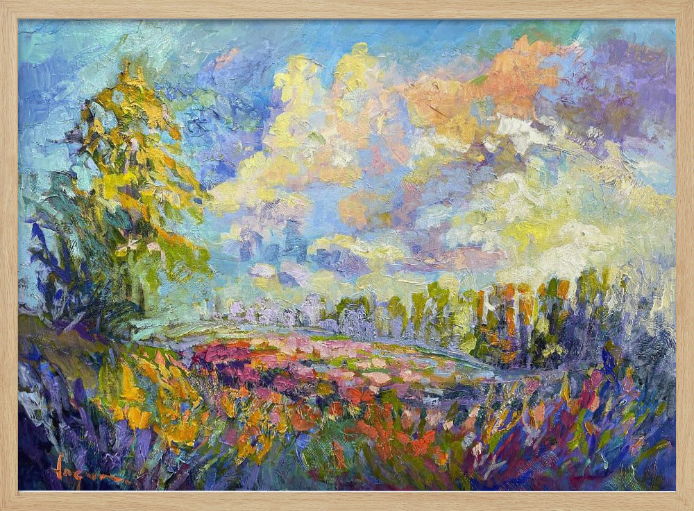 Lichtgevend landschap | Poster