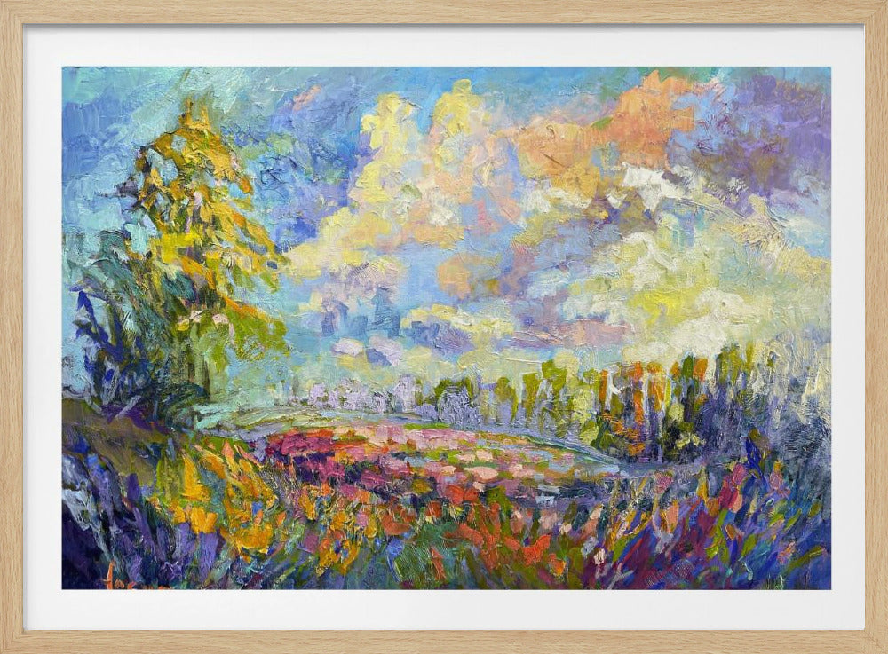 Lichtgevend landschap | Poster