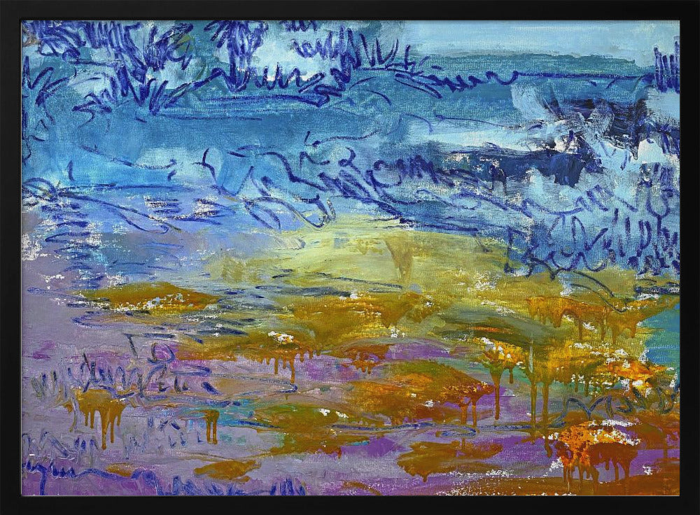 Expressionistisch kleurrijk abstract | Poster