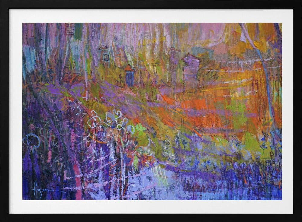 Nocturne in de geheime tuin | Poster